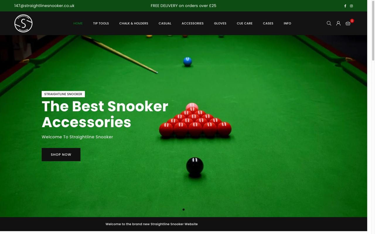 The Straightline Snooker homepage
